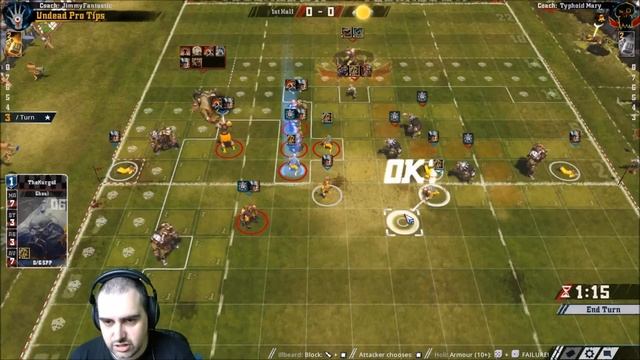 Bloodbowl 2 - Undead Pro Tips Game 1 смотреть онлайн
