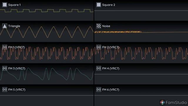[FamiStudio] Megaman 2 - Airman [VRC7 Cover] [Oscilloscope View] смотреть онлайн
