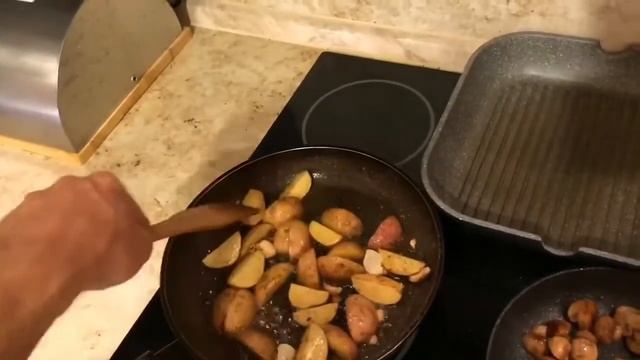 Картошка ? по деревенски ! Быстрый ужин ?! смотреть онлайн