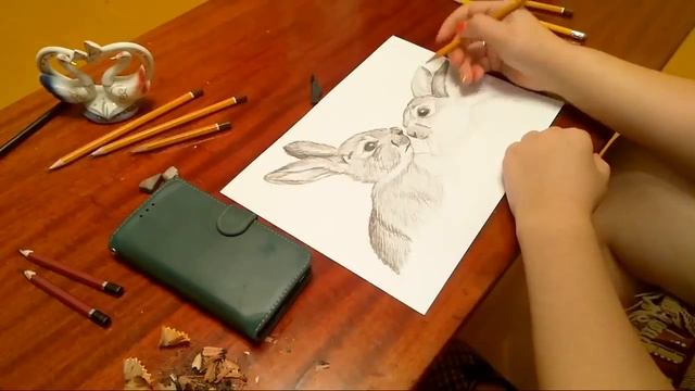 Солнечные зайки. Рисунок карандашом смотреть онлайн