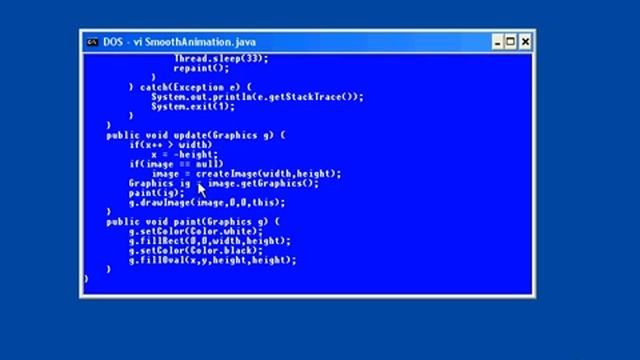 56.Java Intro -Chapter08.Simple Animation-Lesson4.Overcoming the Flicker Problem смотреть онлайн