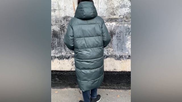 Зимнее пальто-одеяло AKD-2213 смотреть онлайн