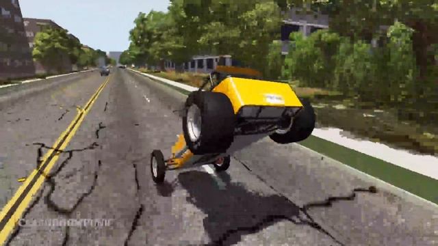 Massive Spike Strip Pileup Crashes #61 – BeamNG Drive | CrashBoomPunk