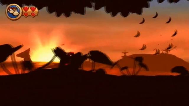 Donkey Kong Country Returns - World 1-4: Sunset Shore смотреть онлайн