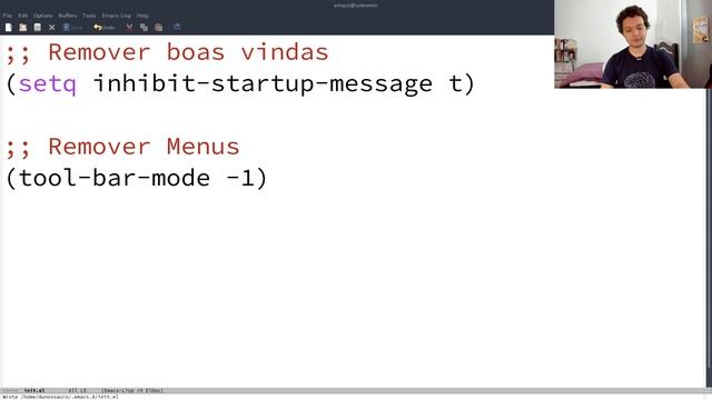 Configurando o Emacs #01 - Limpando as configurações padrões смотреть онлайн