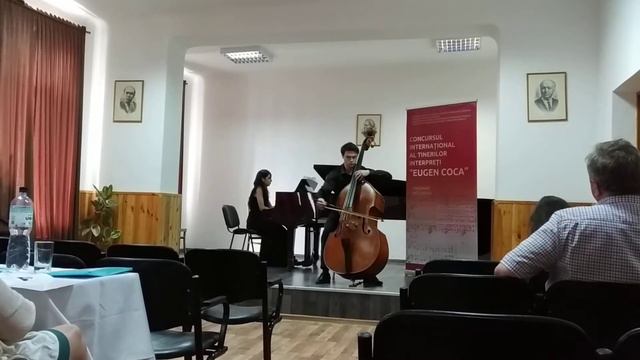 G.F. Handel sonata for double bass and piano g–moll (I, ll mov) смотреть онлайн