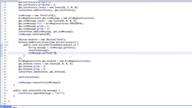 Ep.9: Action and Key Listeners - Network Chat Programming смотреть онлайн