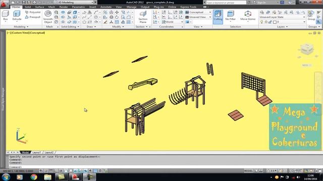 AutoCad - Playground 3D # AutoCad - Rodrigo Lorenzi # смотреть онлайн