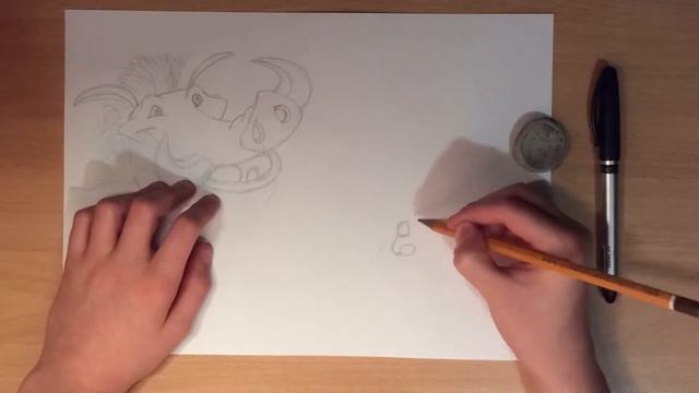 Видеоуроки по рисованию героев Disney (Тимон и Пумба) смотреть онлайн