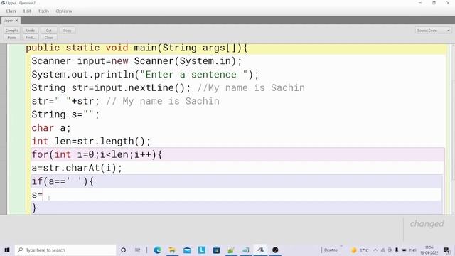 Write a program to convert first letter of each word in a sentence to uppercase and the remaining t смотреть онлайн