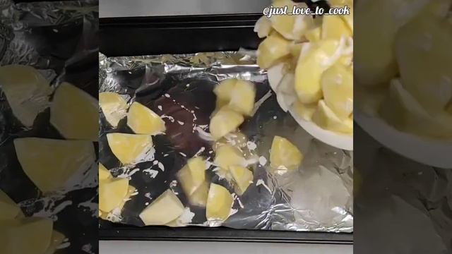 Картошка с курицей в духовке смотреть онлайн