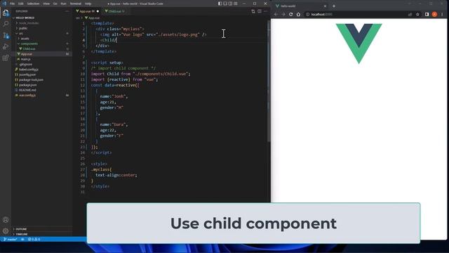 Access parent data from Child Component | Vue3 Props | Vue3 Composition API смотреть онлайн