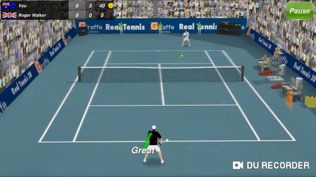 Tennis champion 3d mobile game play