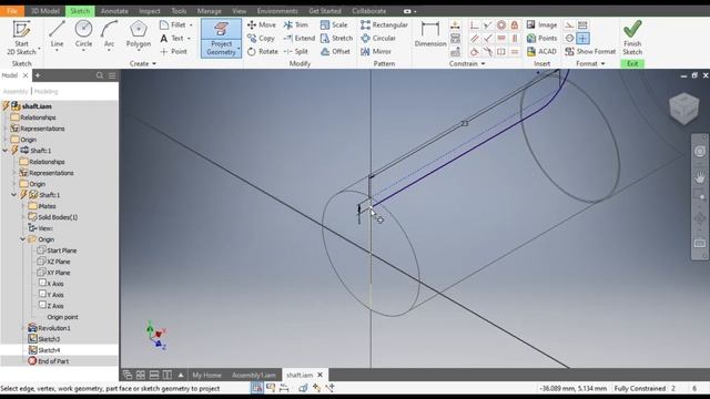 Spline Shaft using Shaft Generator Feature in Inventor || Shaft generator in Inventor || Inventor смотреть онлайн