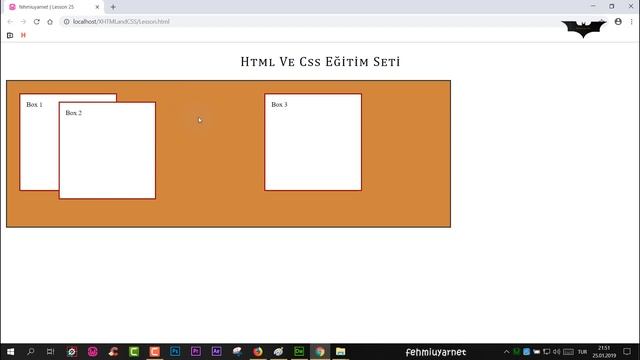 HTML ve CSS Ders 25 Position Relative ve Absolute Kullanımı смотреть онлайн
