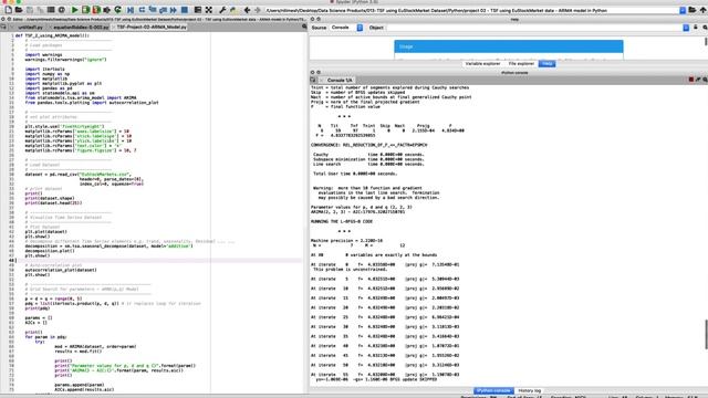 Stock Market Forecasting in Python - ARIMA model using EuStockMarket dataset смотреть онлайн