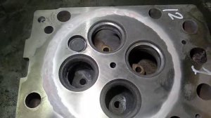 Mercedes Actros OM501 типичное повреждение головки блока