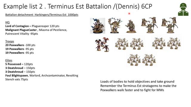 1000pts example lists Death Guard tactics - Warhammer 40k 9th edition смотреть онлайн