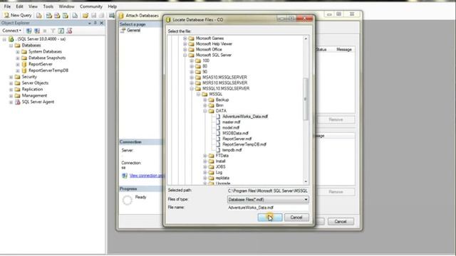 SQL Server 2008 - Management Studio 1
