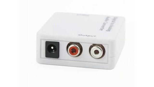 Optical Coaxial Toslink Digital To Analog Audio Converter Adapter RCA