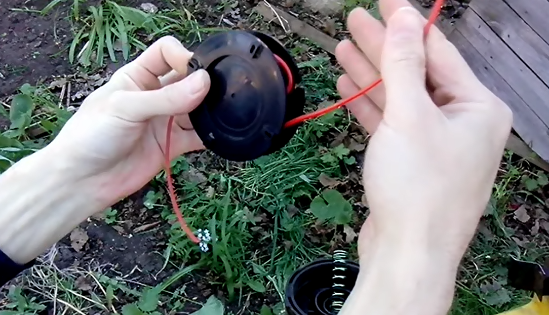 Замена лески для триммера или косилки. Бензиновый триммер Техас. смотреть онлайн