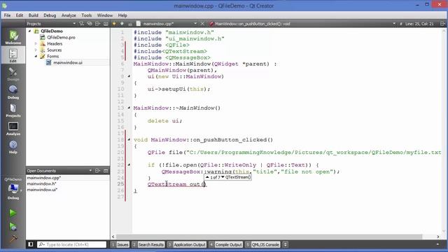 Qt Tutorials For Beginners 22 - QFile смотреть онлайн