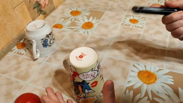 Как точить нож об чашку ? смотреть онлайн