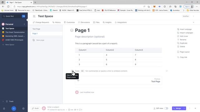 Gitbook Type Interface for Editing Financial Report Information смотреть онлайн