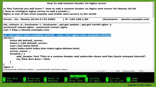 How To add Custom Header On Nginx Server смотреть онлайн