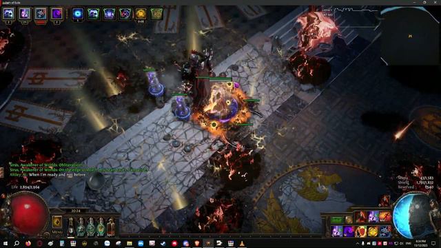 Path of Exile 3.23 - Day 5 Hexblast Uber Sirus final phase смотреть онлайн