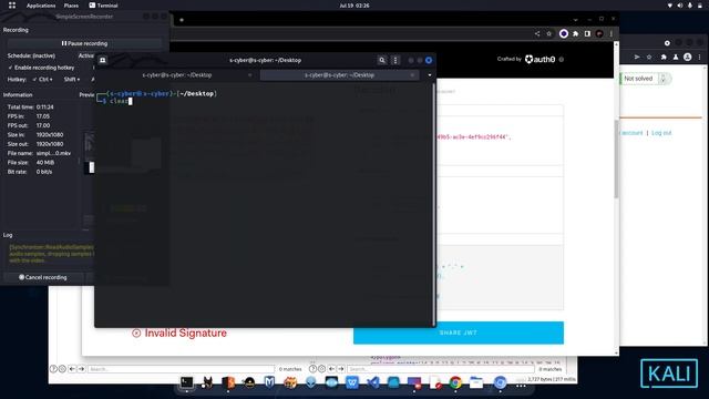 Hack Jwt Authentication Bypass Via Weak Signing Key | JSON Web Token Security | #ethicalhacking #jw смотреть онлайн