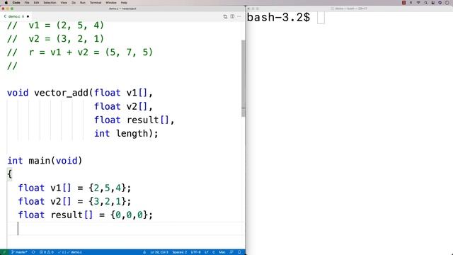 Vector Addition | C Programming Example смотреть онлайн