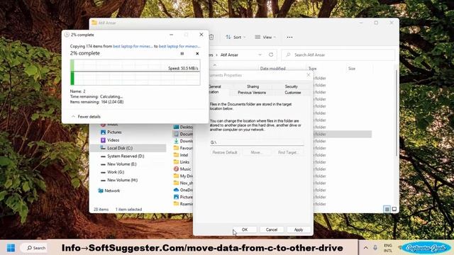How To Move Files From C To D Drive On Windows 10/11/8/7 Before Clean Install Windows/To Free Space смотреть онлайн