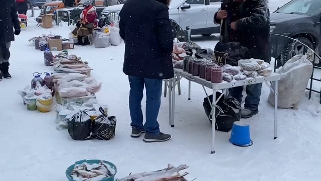 #ХАНТЫ НА СЕВЕРЕ. ЧТО ПРОДАЮТ? ОЛЕНИНА ПО 350 РУБЛЕЙ ЗА 1 КГ #сибирь #сургут #север #оленина #тюмен смотреть онлайн