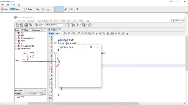 Abstract Window Toolkit Awt in java Frame class method in java on window application смотреть онлайн