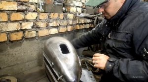Ремонт бензобака мотоцикла К750. Как заварить бензобак.