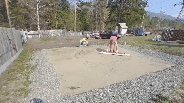 Площадка под каркасный бассейн своими руками смотреть онлайн