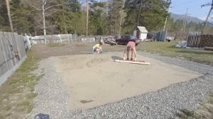 Площадка под каркасный бассейн своими руками