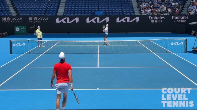 Djokovic & Zverev Full Court Level Practice | Points, Split-Screen, Groundstrokes Etc. 2024 4K 60FP