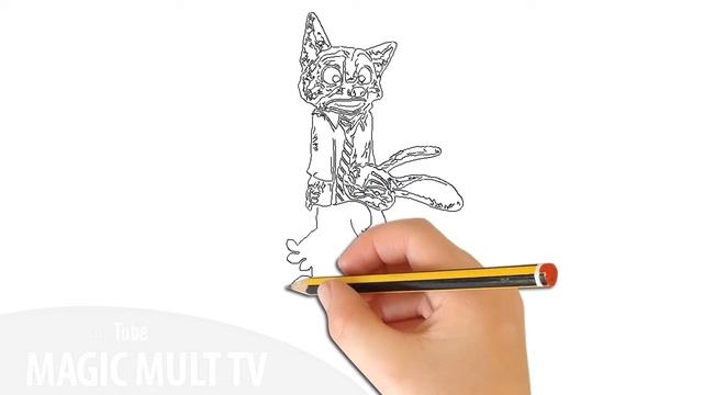 Как нарисовать Ника Уайлда Зверополис Дисней How To Draw And Paint Nick Wilde Zootopia Disney смотреть онлайн