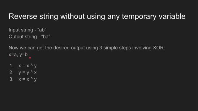 Reverse string without using any temporary variable | GeeksforGeeks смотреть онлайн