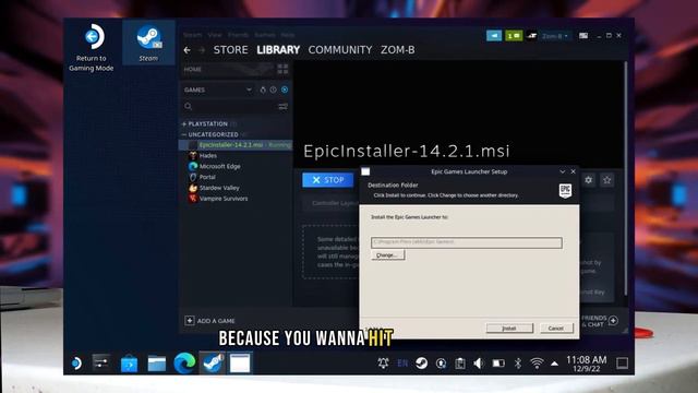 EPIC GAMES on Steam Deck in 2024 смотреть онлайн