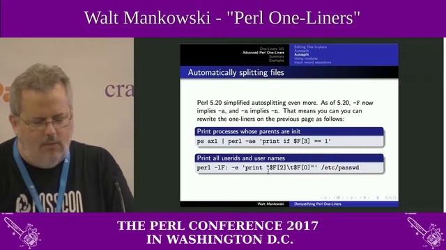 Walt Mankowski - "Perl One-Liners" смотреть онлайн