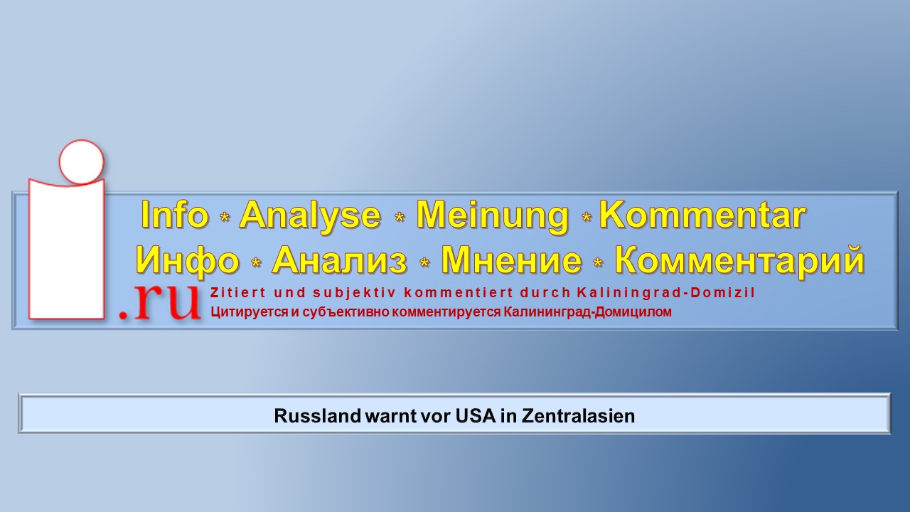 Russland warnt vor USA in Zentralasien.mp4 смотреть онлайн