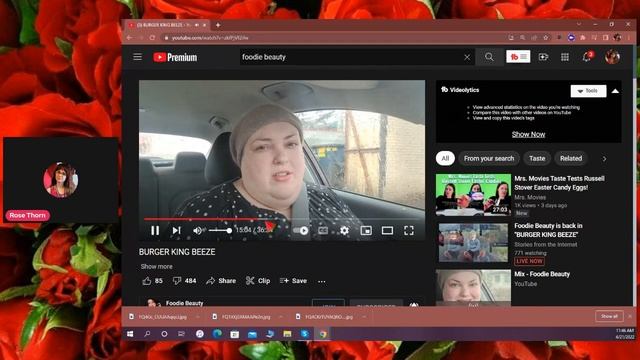 FOODIE BEAUTY BURGER KING RAGE LIVESTREAM REACT смотреть онлайн