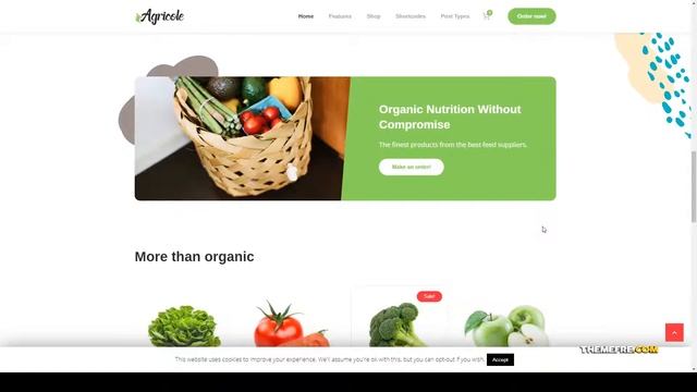 Agricole - Organic Food and Agriculture WordPress Theme food agriculture Build Website смотреть онлайн