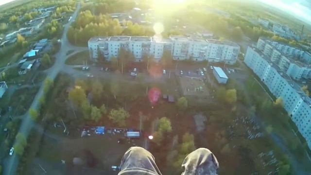Полёт на мотопараплане над Новым Ургалом. смотреть онлайн
