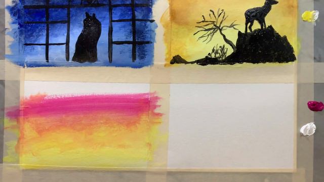 4 Easy Acrylic Painting Tutorial For Beginners Step By Step| Easy Acrylic Painting Ideas