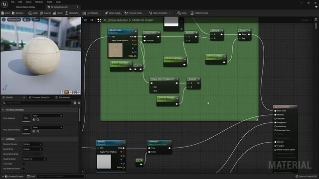 4-4.Simple Master MaterialThe Unreal masterclass смотреть онлайн