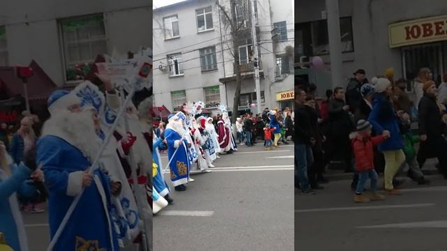 Парад Дедов Морозов в Краснодаре. смотреть онлайн
